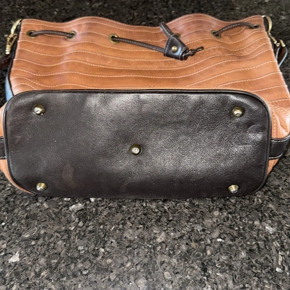 Il Duca Made In Italy Brown Leather Hobo Bag